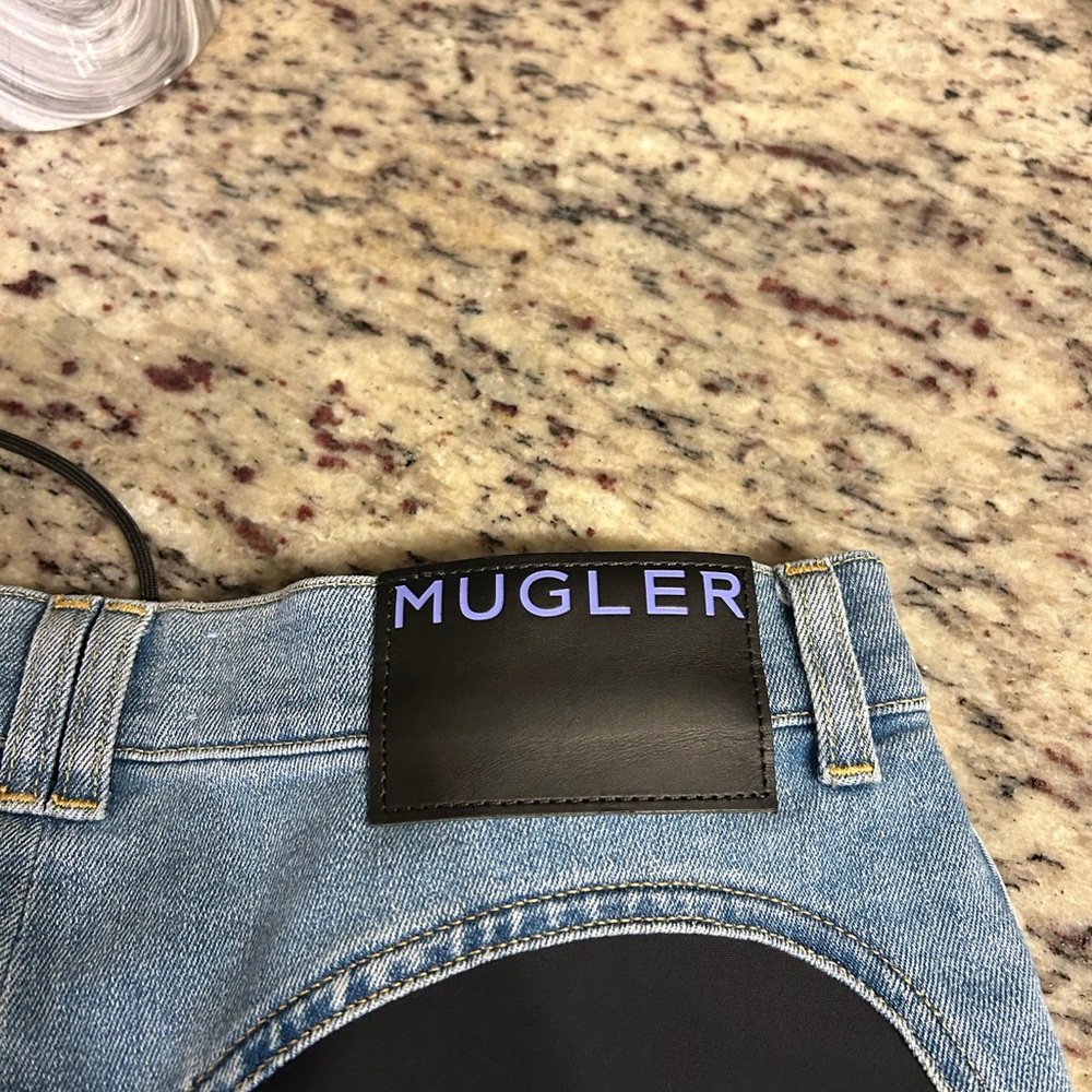 Mugler Blue Denim Jeans Classic Light Wash